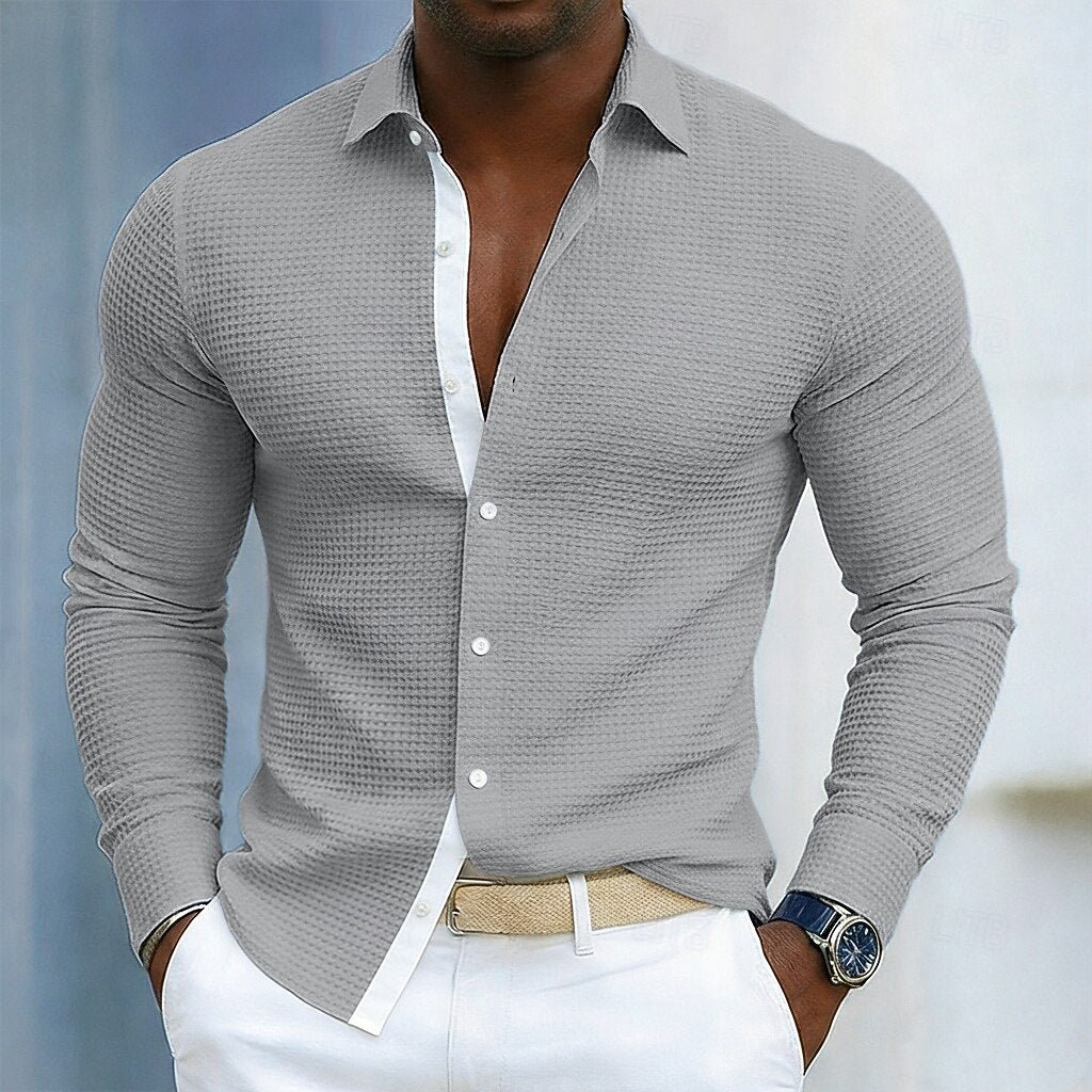Camicia Texturata Slim Fit